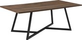 Salontafel Mosta 120x60x45 cm houtkleurig donker en zwart