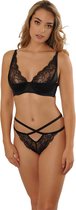 Sapph Alicante Half Padded Bra Dames Zwart-90E