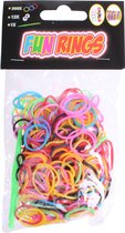 Non-branded Loombandjes Fun Rings Groen 313-delig