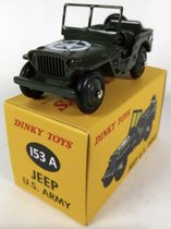 Jeep Willys U.S Army Groen 1-43 Dinky Toys ( Atlas )