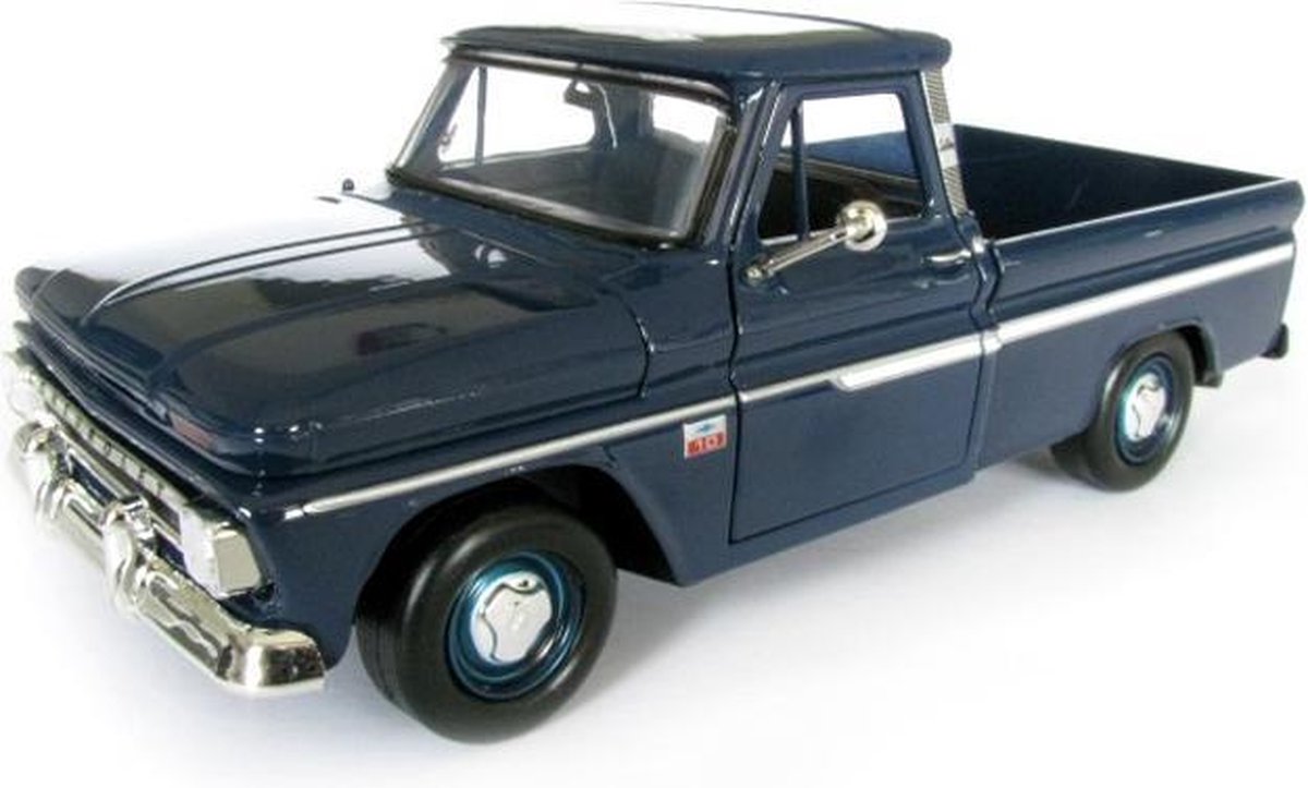 Motormax Chevrolet Fleetside - Modelauto - Schaal 1:24 - Zwart