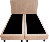 Bedworld Boxspring 160x220 - Geveerd - Waterafstotend fijn - Beige (MV06)