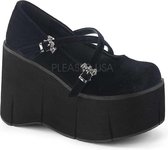 DemoniaCult - KERA-10 Sleehakken - US 8 - 38 Shoes - Zwart