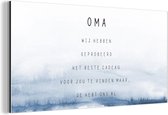 Wanddecoratie Metaal - Aluminium Schilderij Industrieel - Oma je hebt ons al - Spreuken - Quotes - Oma - 80x40 cm - Dibond - Foto op aluminium - Industriële muurdecoratie - Voor de woonkamer/slaapkamer