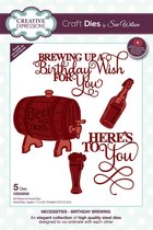Creative Expressions Stans - Verjaardag bier - Diverse formaten - Set van 5