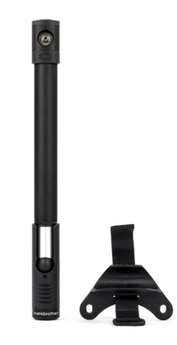 Crankbrothers Klic HP Handpomp en Analoge Manometer incl. framehouder, zwart — afbeelding 4