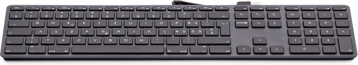 LMP - Aluminium toetsenbord voor Apple iMac met dubbele USB aansluiting en numeriek keyboard - Bedraad - 110 keys - QWERTY (NL) indeling (ISO) - Space Grey