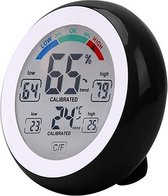 Digitale Thermometer Hygrometer Vochtigheid en comfort indicatie Zwart / HaverCo