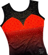 Sparkle&Dream Turnpakje Anna Rood - INT | maat 110 - 116 voor turnen en gymnastiek
