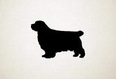 Clumber Spaniel - Silhouette hond - L - 71x101cm - Zwart - wanddecoratie