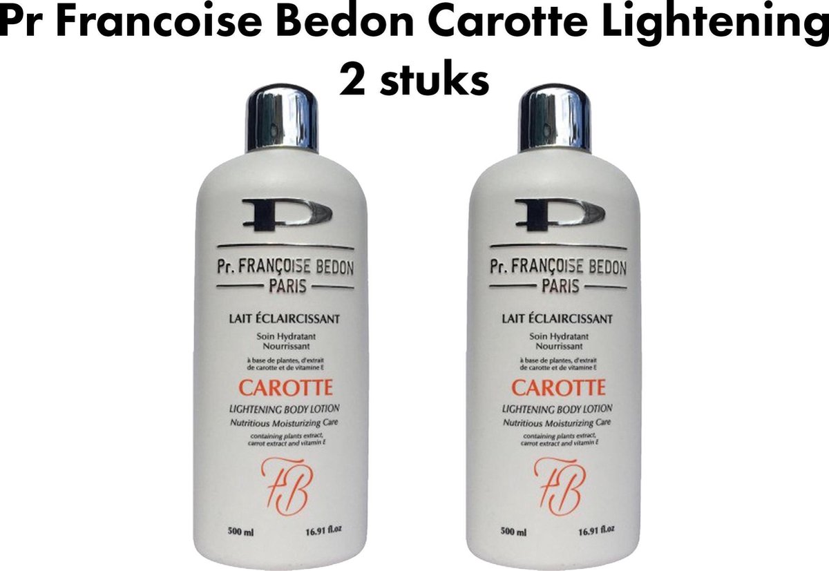 Pr Francoise Bedon - Carotte Lightening Body Lotion 2 stuks