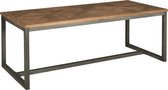 Eetkamertafel | mascio | gerecycled teakhout | blackwash | 160 x 90 x 78(h) cm