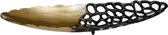 PTMD Rieke Ovale Schaal - 52 x 15 x 8 cm - Aluminium - Goud