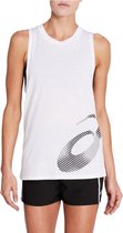 Asics W Core Graphic Tank 2032B081-100, Vrouwen, Wit, t-shirts, maat: L EU