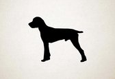 Silhouette hond - Pudelpointer - L - 75x96cm - Zwart - wanddecoratie