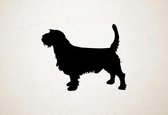 Silhouette hond - Griffon Fauve De Bretagne - S - 45x57cm - Zwart - wanddecoratie