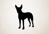 Silhouette hond - Gull Terrier - Meeuw Terriër - L - 107x72cm - Zwart - wanddecoratie