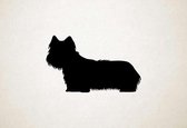 Silhouette hond - Skye Terrier - XS - 18x30cm - Zwart - wanddecoratie