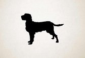 Silhouette hond - Istrian Coarse-haired Hound - Istrische ruwharige hond - M - 60x82cm - Zwart - wanddecoratie