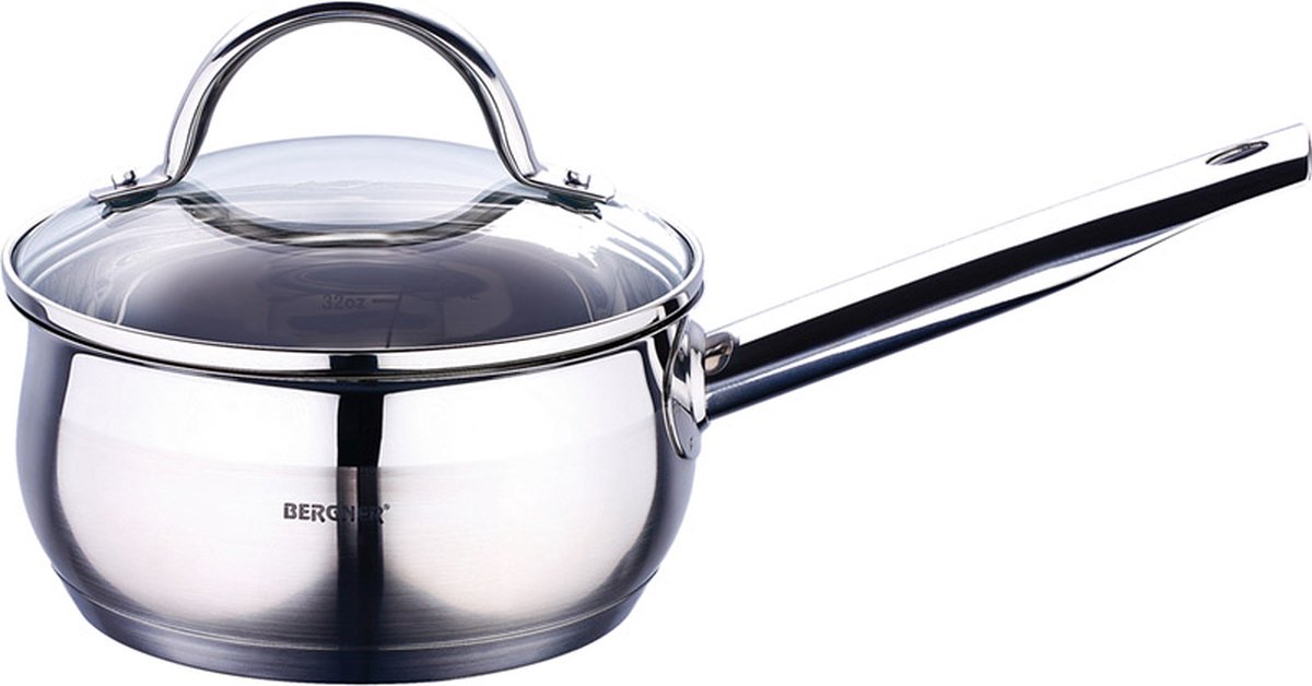 Bergner RVS 18/10 Steelpan 16cm - 13 liter