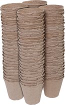 Talen Tools - Turfpotjes/stekpotjes/Moestuinpotjes - Rond 6 cm - Biologisch afbreekbaar- 96 stuks