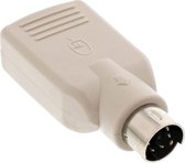 InLine 33103 tussenstuk voor kabels PS/2 male USB A Beige