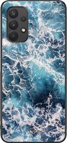 Samsung A32 4G hoesje - Oceaan | Samsung Galaxy A32 4G case | Hardcase backcover zwart