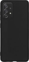 Hoesje Geschikt voor Samsung A52s Hoesje Siliconen Cover Case - Hoes Geschikt voor Samsung Galaxy A52s 5G Hoes Back Case - Zwart