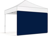 Zijwand 3m dicht – Easy up Professional | PVC gecoat polyester - Blauw