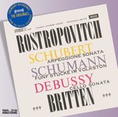 Benjamin Britten, Mstislav Rostropovich - Schubert/Schumann/Debussy: Works For Cello & Piano (CD)