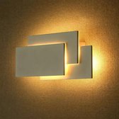 Keo - Moderne Up down wandlamp - Aluminium/Kunststof - Grijs