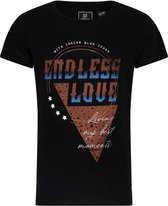Indian Blue Jeans T-shirt meisje black maat 176
