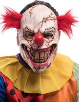 Carnival Toys Masker Clown Heren Latex Naturel/rood One-size