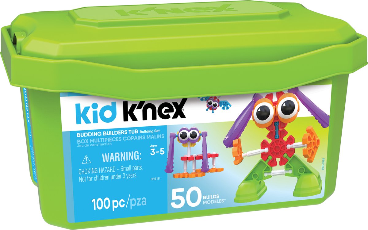 K'NEX Bouwset kid met opbergdoos 406 x 194 cm 100 stukjes
