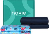 Noxie Premium Verzwaringsdeken Kind 4 KG & Supersoft Hoes Bundel - Weighted Blanket - 100x150 cm - Blauw & Piraat