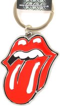 The Rolling Stones Tongue and Lips Metalen Die Cast Relief Logo Sleutelhanger Zilver/Rood - Officiële Merchandise