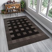 Tapiso Floorlux Vloerkleed Antraciet Keuken Eetkamer Tapijt Maat– 80x150
