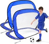 VoetballoÃ«l - Zinaps pop-up voetbaldoel, voetbaldoelen voor kinderen, opvouwbaar voetbaldoel, voetbaldoel, klein voetbal interactief speelgoed, gemakkelijk te monteren, voor kinde
