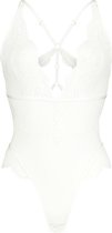 Hunkemöller Dames Lingerie Body Chiara  - Wit - maat XL