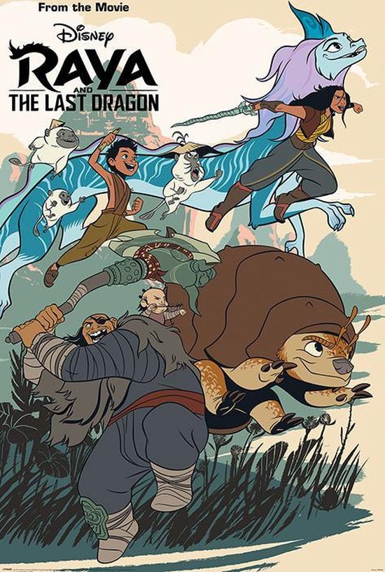 Poster Raya and the Last Dragon Jumping Into Action 61x91,5cm