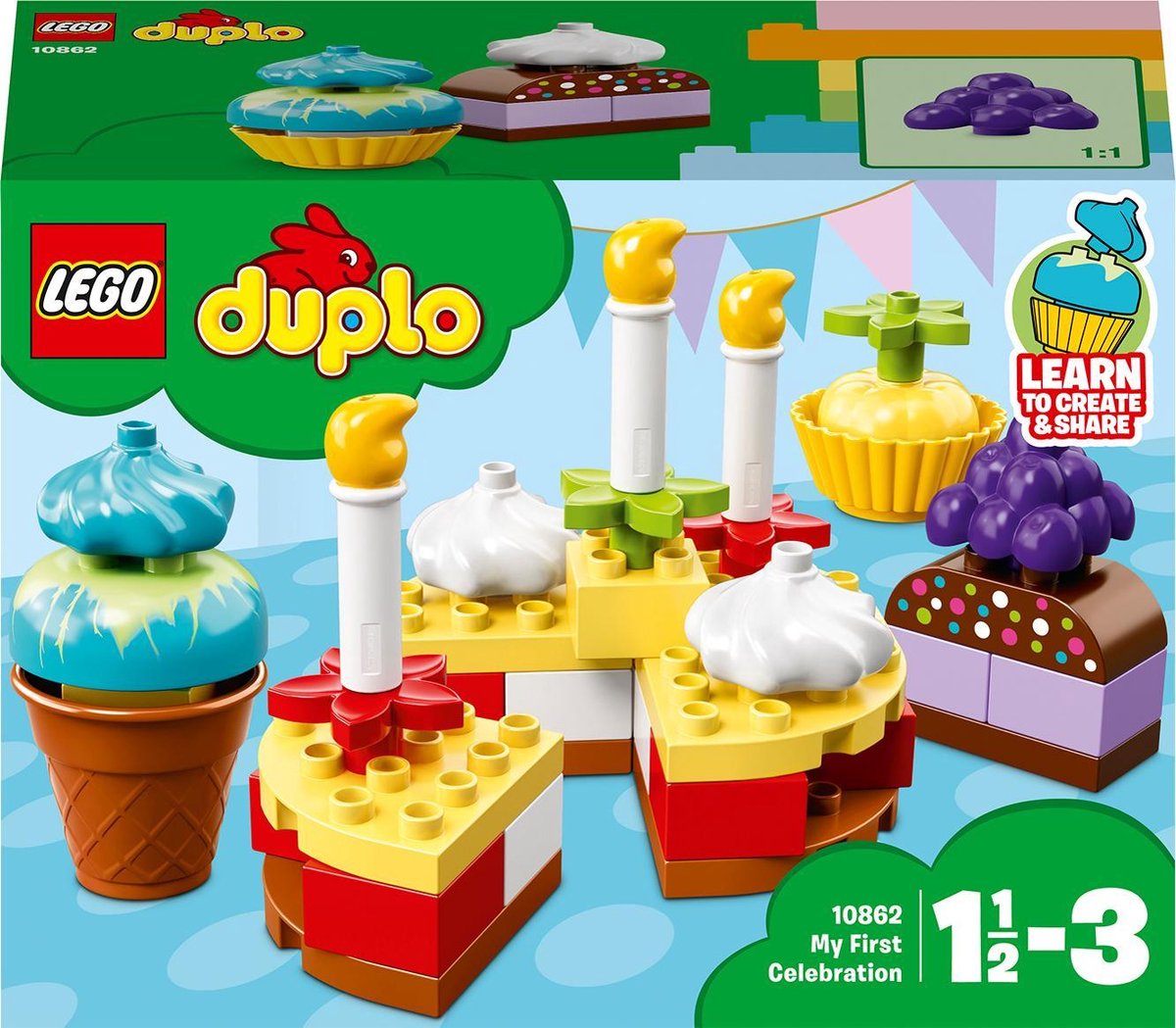 Aggregaat Duplicaat Kiezen LEGO DUPLO Mijn Eerste Feest - 10862 | bol.com