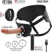 CYBER STRAP | Cyber Strap Harness With Dildo And Bullet Remote Control Watchme M Technology