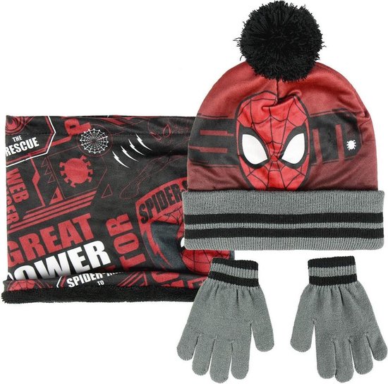 Bonnet, gants et cache-cou Spiderman | bol.com