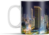 Mok - Panama Stad verlicht in de avond - 350 ml - Beker