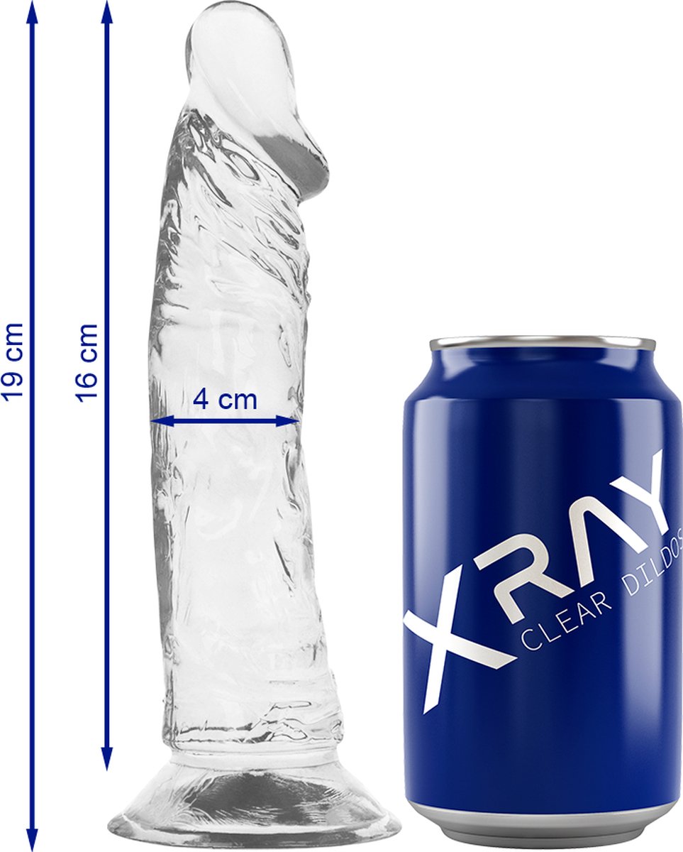 Xray Clear Cock 19 Cm X 4 Cm , X RAY