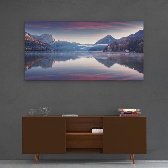 Artaza - Peinture sur toile - Lac dans les Montagnes - 120 x 60 - Groot - Photo sur toile - Impression sur toile