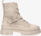 Tango | Romy welt new 13-b beige nubuck buckle boot - beige sole | Maat: 38