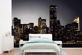 Behang - Fotobehang New York - Verlichting - Lamp - Breedte 450 cm x hoogte 300 cm