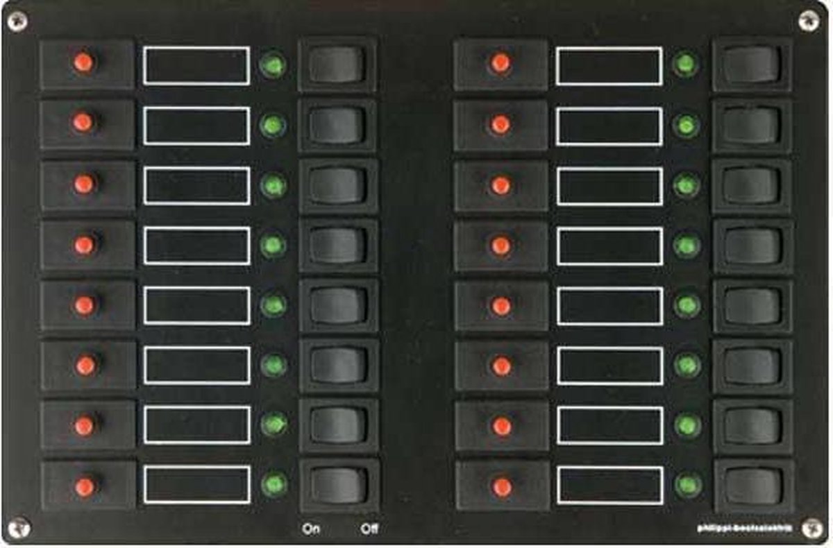 Philippi 12V/24V 16-voudig Schakelpaneel STV 316