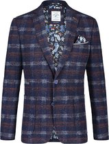 A fish named Fred- Blazer red / blue check wool - 52-EU